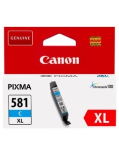 Cartucho tinta canon cli 581 c xl cian pixma tr7550  tr8550  ts6150  ts6151  ts8150  ts8151  t