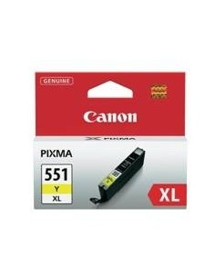 Cartucho tinta canon cli 551 xl amarillo mg6350  mg5450