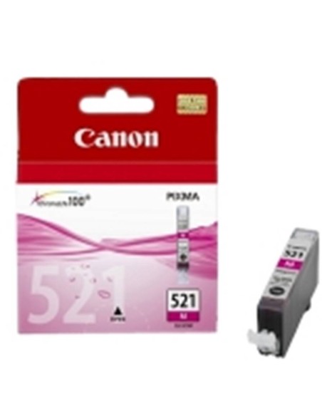 Cartucho tinta canon cli 521m magenta 9ml pixma 3600  4600  4700  mp540  550  560  620  630