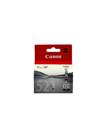 Cartucho tinta canon cli 521bk negro 9ml pixma 3600  4600  4700  mp540  550  560  620  630