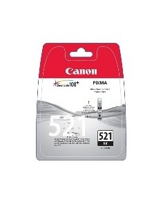 Cartucho tinta canon cli 521bk negro 9ml pixma 3600  4600  4700  mp540  550  560  620  630