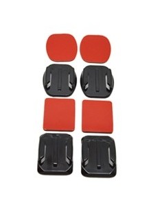 Accesorio soporte adhesivo 3m curvos  planos phoenix para camaras sport y gopro hero 4  3  3  2