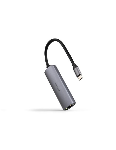 Adaptador coolbox usb  c 3 1 a rj45 con pd 100w usb  c  m aluminio color gris 18 cm