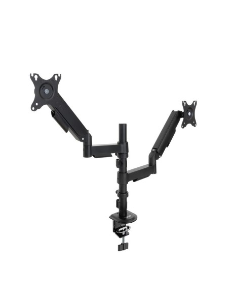 Soporte mesa tooq pantalla gira inclina 2 brazos 17  32 negro