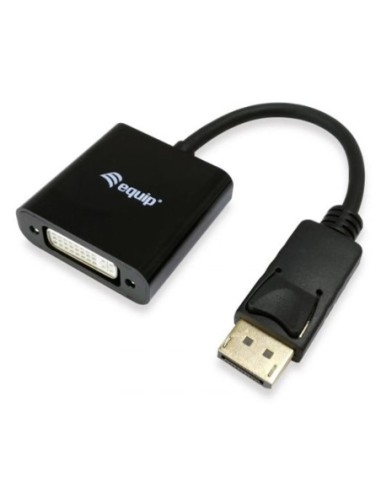 Adaptador displayport a dvi equip 0 2cm  macho  hembra  negro