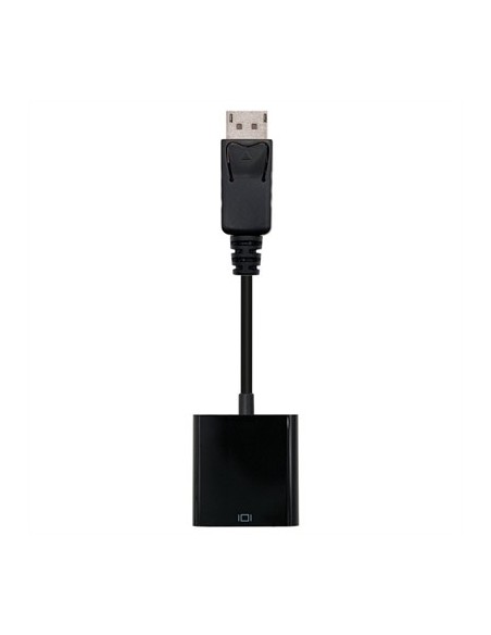 Adaptador displayport a svga nanocable macho  hembra 15cm negro