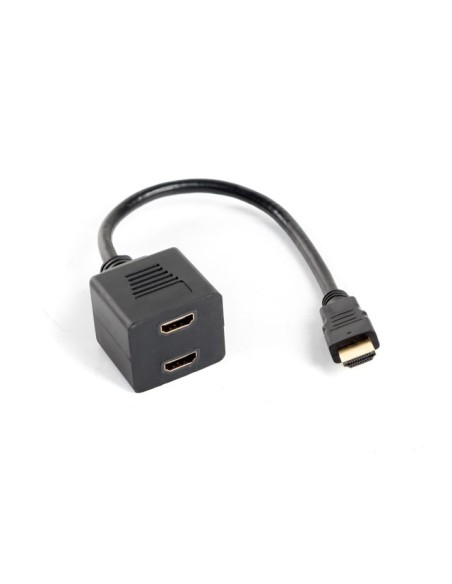 Adaptador lanberg hdmi macho  hdmi hembra x2 splitter 20cm