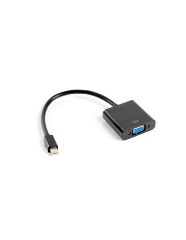 Adaptador lanberg minidisplayport macho  vga hembra 20cm negro