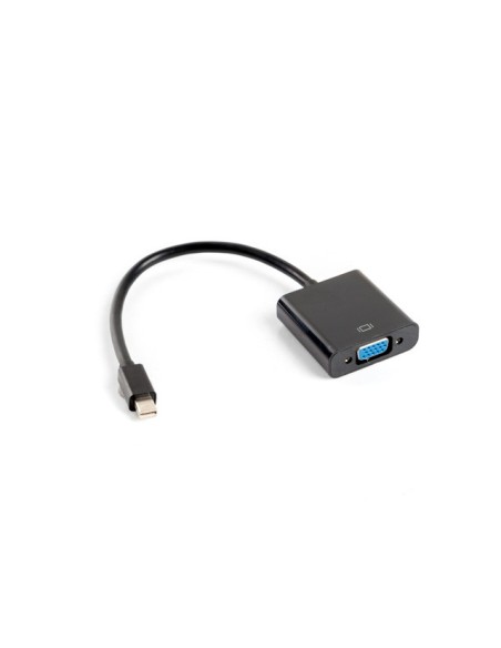Adaptador lanberg minidisplayport macho  vga hembra 20cm negro