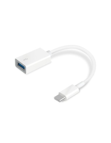 Adaptador usb 3 0 tipo c a usb tipo a tp  link uc400 macho  hembra blanco