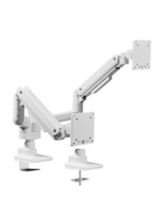 Soporte mesa equip vesa hasta 35 pulgadas 100x100 max 20kg doble pantalla blanco