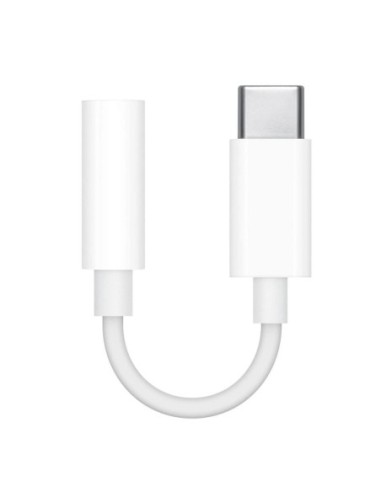Adaptador usb tipo c a jack 3 5mm samsung 8cm  macho  hembra  blanco