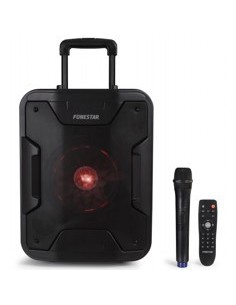 Altavoz portatil fonestar california 200w  jack  auxiliar  funcion karaoke  bluetooth  usb  mp