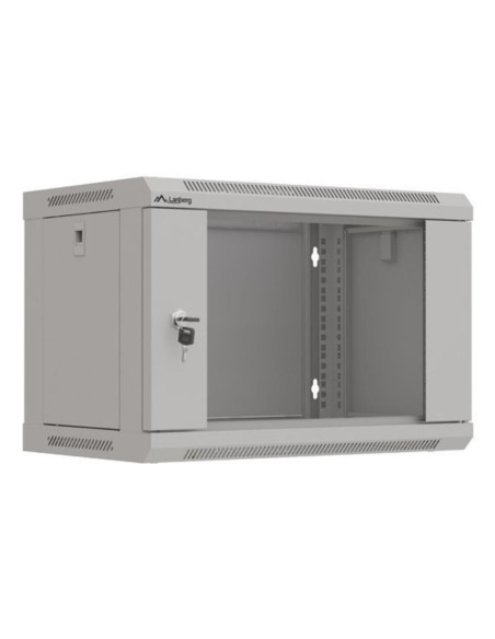 Armario lanberg 19 pulgadas 6u  540x350 gris