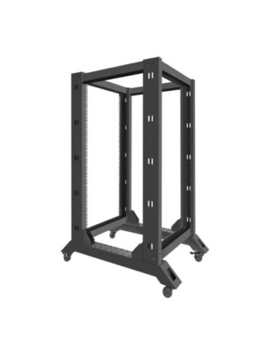 Armario lanberg abierto rack 19 pulgadas 22u  600x800 negro
