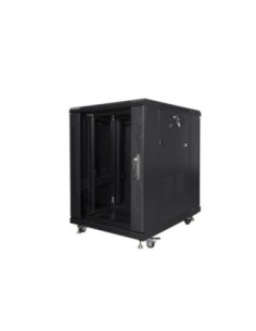 Armario lanberg rack 19 pulgadas 15u 600x800 flat pack black negro