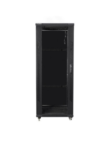 Armario rack lanberg de suelo 32u  600x600x1603 19 pulgadas flat pack negro
