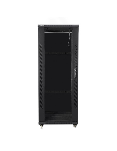 Armario rack lanberg de suelo 32u  600x600x1603 19 pulgadas flat pack negro