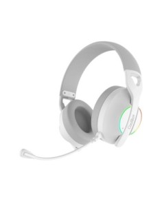 Auriculares con microfono coolbox wb01 inalambricos gaming bluetooth blanco