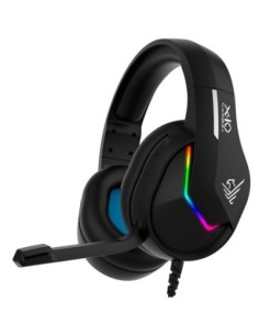 Auriculares gaming phoenix x  io negros multiplataforma con cable jack y adaptador