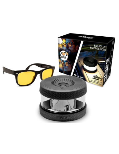 Baliza faselight luz de emergencia geolocalizada homologada v16  gafas de regalo