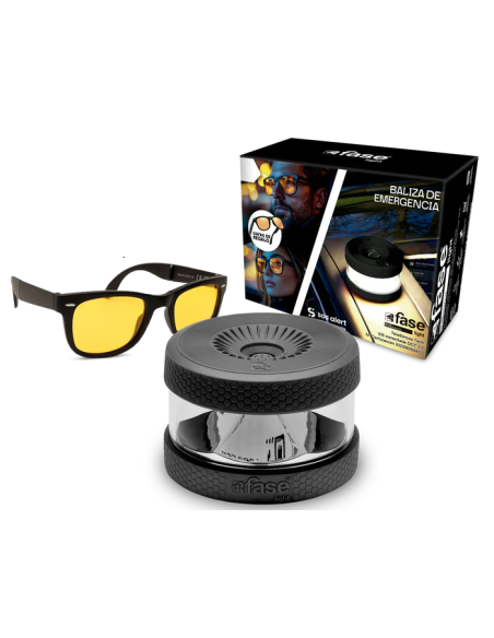 Baliza faselight luz de emergencia geolocalizada homologada v16  gafas de regalo