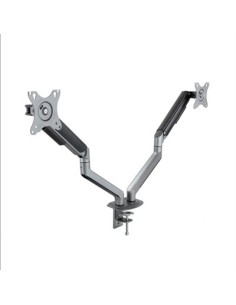 Soporte de mesa tv tooq 17  32 pulgadas 2 pantallas gris