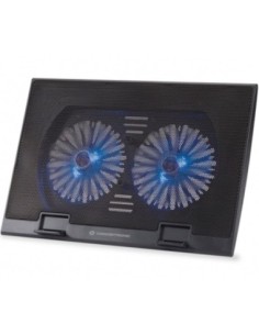 Base refrigeracion conceptronic para portatiles 2 ventiladores 125mm hasta 17 pulgadas