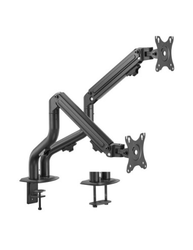 Soporte de escritorio ewent ew1534 para 2 monitores hasta 34 pulgadas carga maxima 18kg