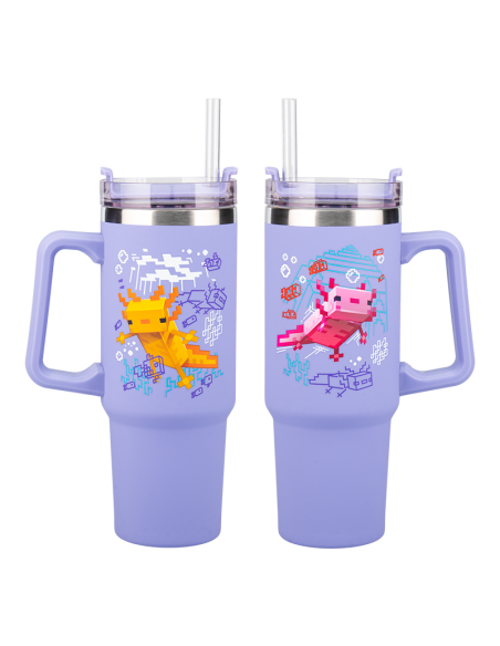 Vaso termo con pajita paladone minecraft