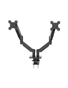 Soporte 2 monitores coolbox hasta 32 pulgadas abrazadera articulado