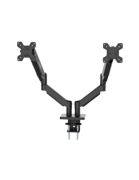 Soporte 2 monitores coolbox hasta 32 pulgadas abrazadera articulado