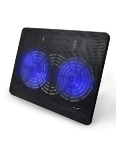 Soporte  base refrigeracion para ordenador portatil ewent ew1256  2 ventiladores  hasta 17 pulgad