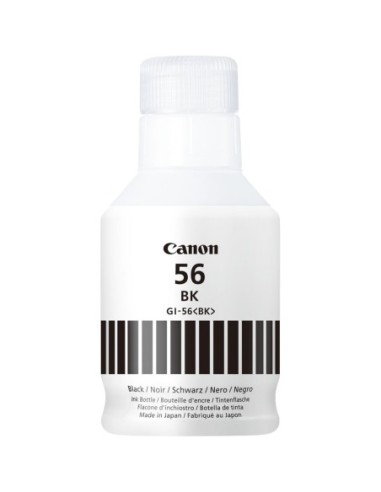 Botella tinta canon gi  56bk 170ml 6000 paginas