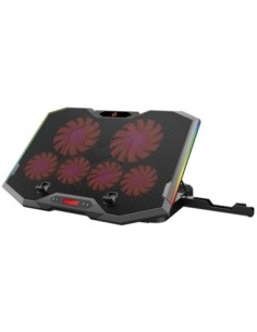 Soporte  base de refrigeracion conceptronic thyia01b para portatiles hasta 17 pulgadas 6 ventilador