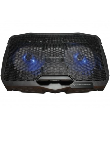 Soporte  base de refrigeracion conceptronic thana07b para portatiles hasta 15 6 pulgadas ventilador