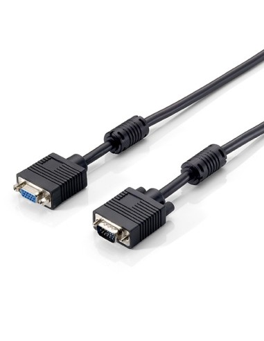 Cable alargo svga equip 3coax macho  hembra 1 8m con ferritas