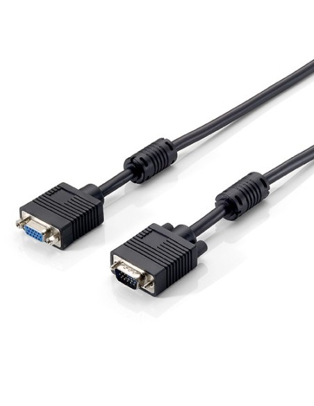 Cable alargo svga equip 3coax macho  hembra 1 8m con ferritas