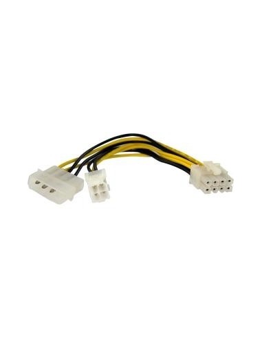 Cable alimentacion placa  micro 4 pin hembra y molex a 8 pin macho startech