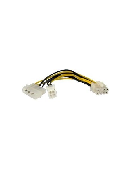 Cable alimentacion placa  micro 4 pin hembra y molex a 8 pin macho startech