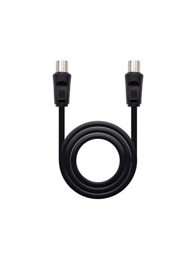 Cable antena tv nanocable 75 ohm m  h 1 8 m  negro