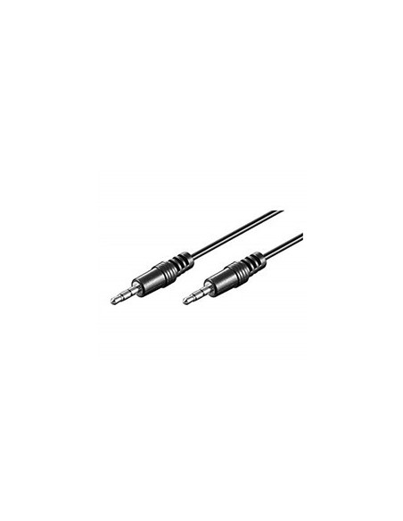 Cable audio ewent jack 3 5 macho macho 1 5 metros negro