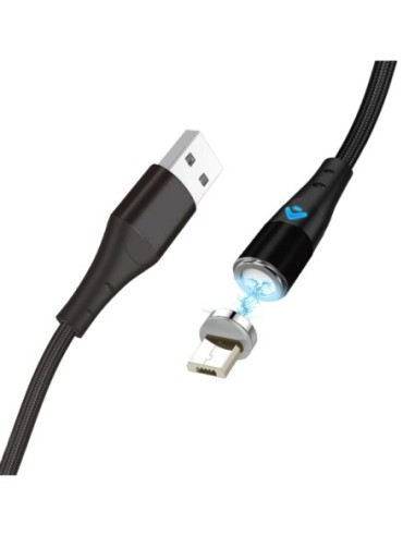 Cable de carga rápida 3a y datos  magnético  micro usb  1 m