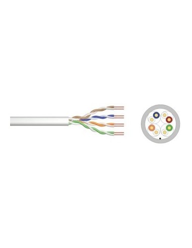 Cable de red ewent ew  mat  6u  r  305  s cat 6 u  utp awg23  1 cca 305mt rigido