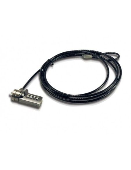Cable de seguridad coneptronic para portatiles 1 8m combinacion