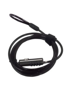 Cable de seguridad ewent para portatil  combinacion 4 digitos 1 8m