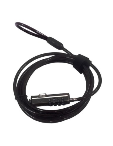 Cable de seguridad ewent para portatil  combinacion 4 digitos 1 8m