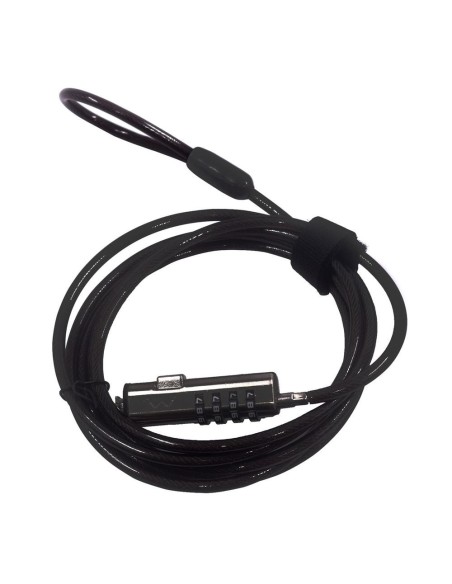 Cable de seguridad ewent para portatil  combinacion 4 digitos 1 8m
