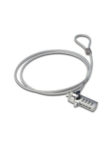 Cable de seguridad ewent para portatil  kesington combinacion de numeros 4 digitos  1 5m