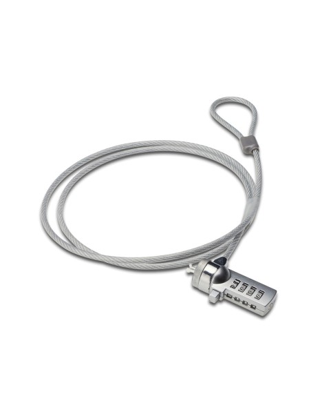 Cable de seguridad ewent para portatil  kesington combinacion de numeros 4 digitos  1 5m